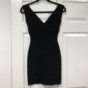 Herve Leger Black Bandage dress
